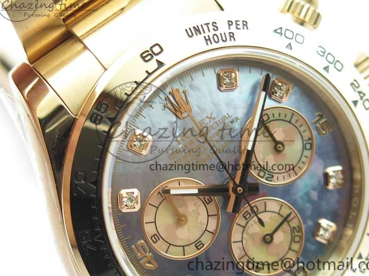 MiroTime 0330 Daytona 116520 RG UBF Best Edition Ice Blue MOP Crystal Markers Dial on RG Bracelet A Classic 2941